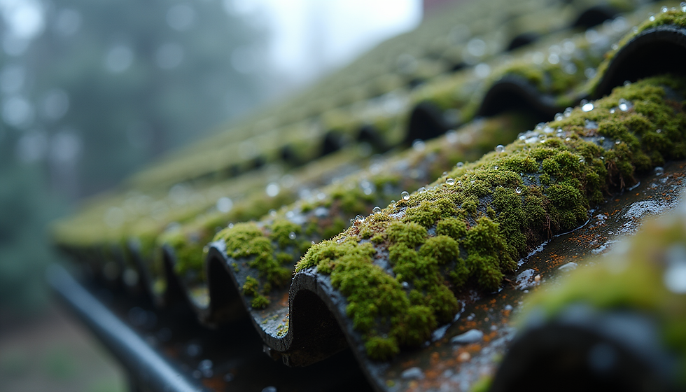 moss damaging roof tiles