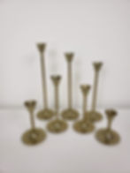 Gold/Brass Tapered Candle Holders
