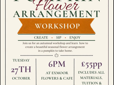 Sip, Create, and Celebrate: Pumpkin Flower Arranging Awaits!