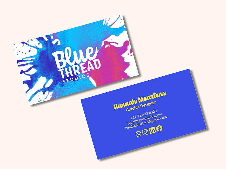 Blue Thread Studios Business Card