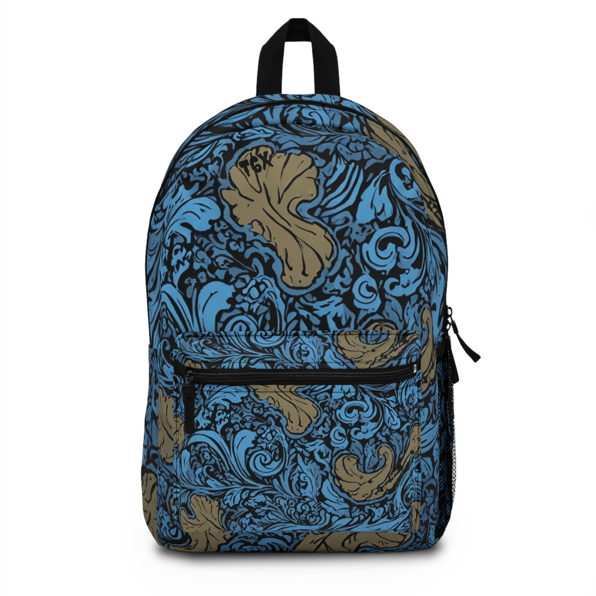 T6X ArtWorX Blue and Light Brown Paisley Backpack