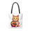 Thumbnail: Volleyball Cat Beach-Ready Tote Bag in 3 Sizes and 5 Handle Colors 