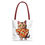 Thumbnail: Pizza Cat Beach-Ready Tote Bag in 3 Sizes and 5 Handle Colors 