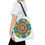 Thumbnail: Green Mandala Beach-Ready Tote Bag in 3 Sizes and 5 Handle Colors 