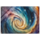 Thumbnail: T6X | Watercolor Galaxies | Acrylic Print With Glass Overlay