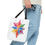 Thumbnail: Snow Flake Beach-Ready Tote Bag in 3 Sizes and 5 Handle Colors 