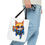 Thumbnail: Scuba Kitty Beach-Ready Tote Bag in 3 Sizes and 5 Handle Colors 