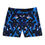 Thumbnail: Abstract Blue and White Men's Mid-Length Swim Shorts