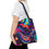 Thumbnail: Galactic Swirls Beach-Ready Tote Bag in 3 Sizes and 5 Handle Colors 