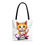 Thumbnail: Skater Kitten Beach-Ready Tote Bag in 3 Sizes and 5 Handle Colors 