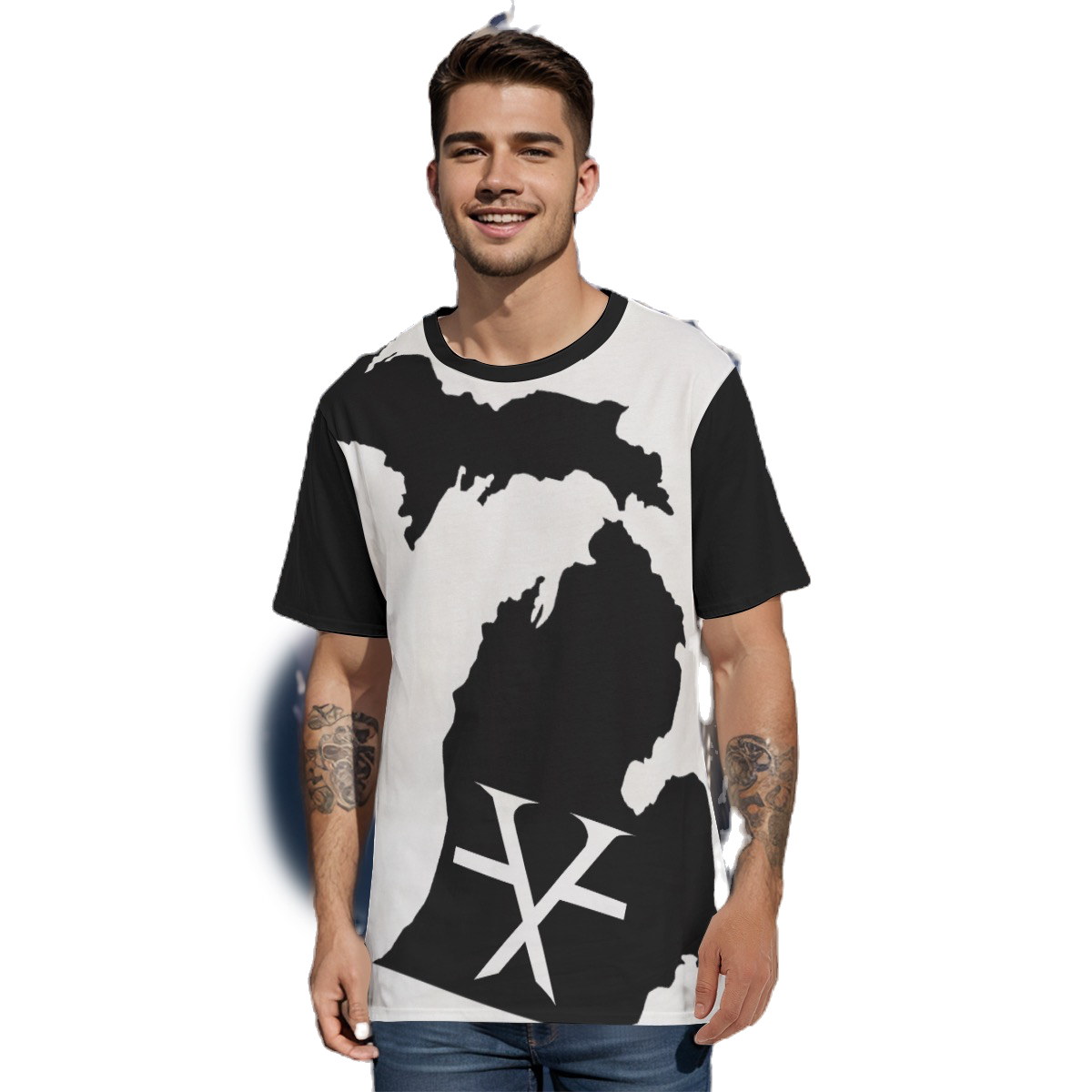 T6X | Michigan Made | White | T-Shirt