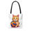 Thumbnail: Volleyball Cat Beach-Ready Tote Bag in 3 Sizes and 5 Handle Colors 