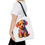 Thumbnail: Puppy Beach-Ready Tote Bag in 3 Sizes and 5 Handle Colors 