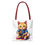 Thumbnail: Gamer Cat Beach-Ready Tote Bag in 3 Sizes and 5 Handle Colors 