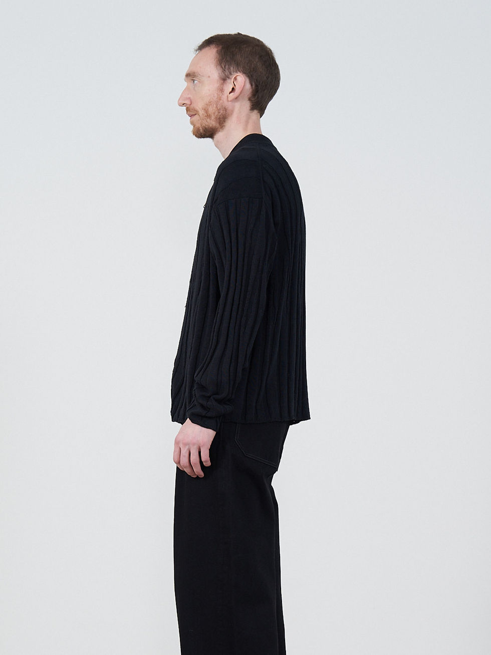【関税込み】YOKE ブラック Roundum Rib Zip Knit ジャケット LINEN LIKE COTTON ROUNDUM RIB ZIP KNIT BLOUSON | YOKE