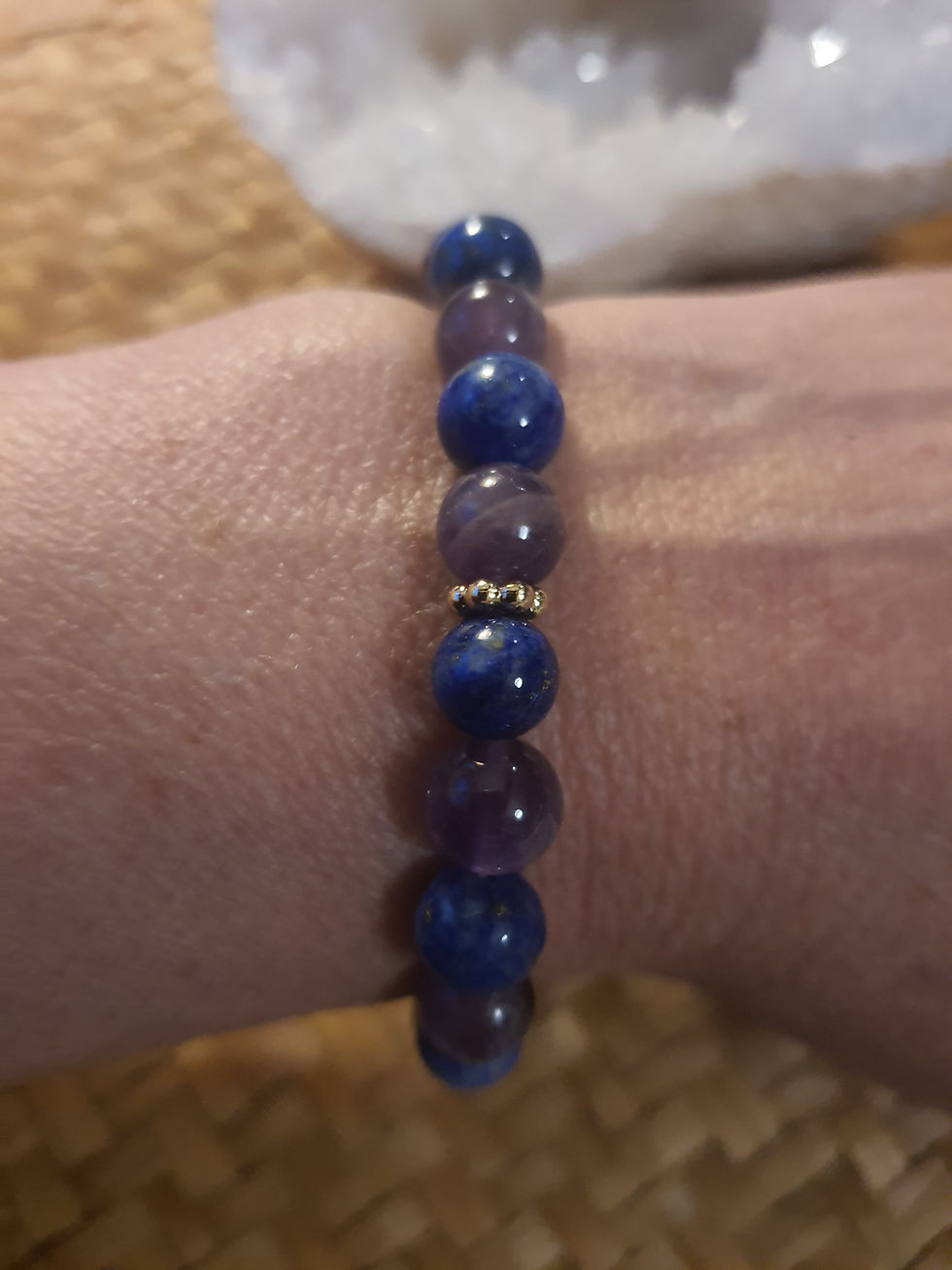 Miniature : Bracelet Vérité intérieure – Lapis-lazuli & Améthyste
