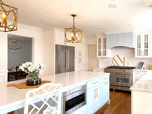 Warson Woods kitchen remodel with blue and white color palette