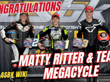 Congratulations Matty Ritter & Team Megacycle