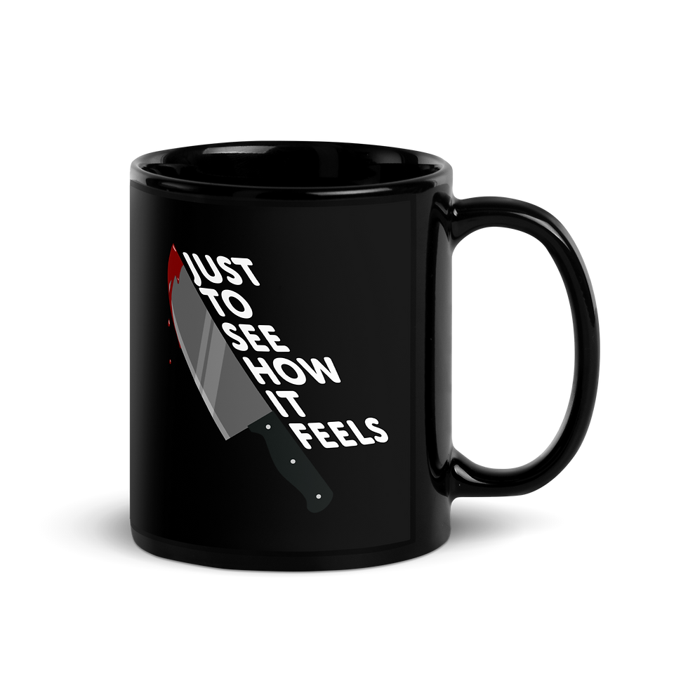 Thumbnail: Just the Tip - Black Glossy Mug