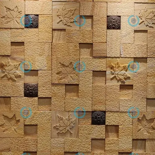 MAPLE LEAF ENGLISH WILLOW NATURAL STONE MOSAIC TILE