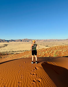 Gold Coast nutritionist Karin Schwindack trail running Namibia travel adventure