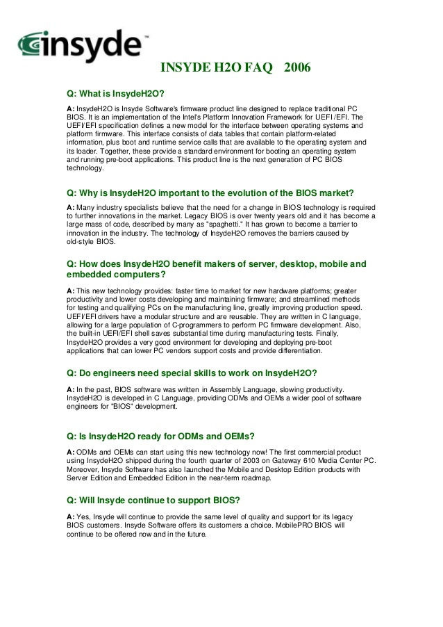 Insyde Software Mobilepro Bios Update Download