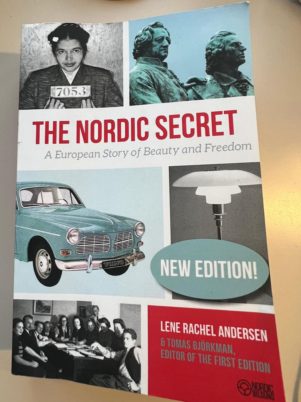 The book cover of 'The Nordic Secret' by Lane Rachel Andersen