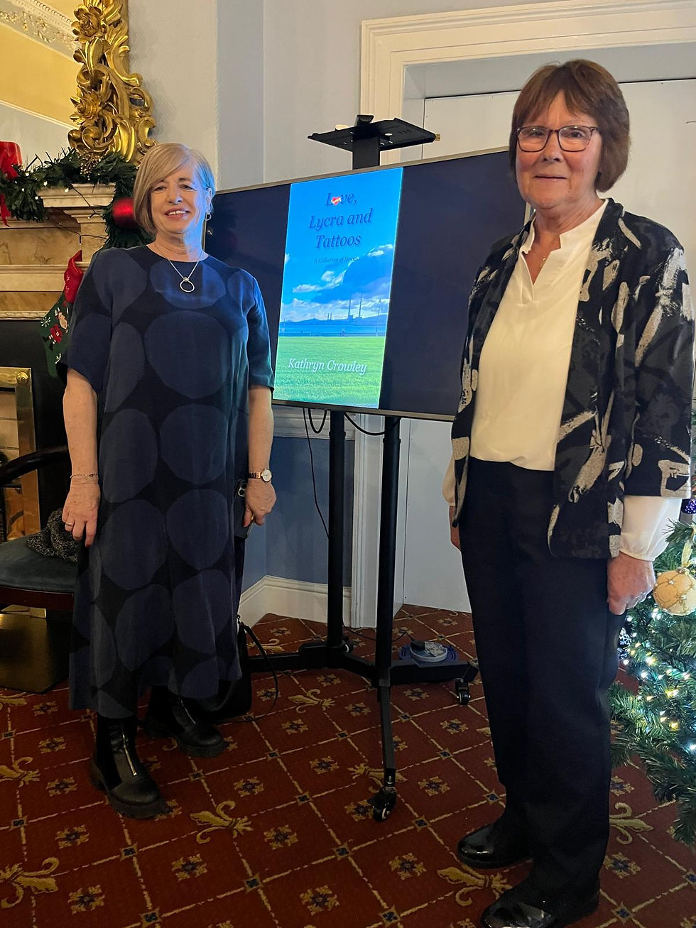 Kathryn Crowley with Mary Cleary at the book launch