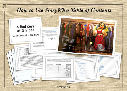 (VIDEO) How to Use the Table of Contents in StoryWhys Book Companions for Speech Therapy