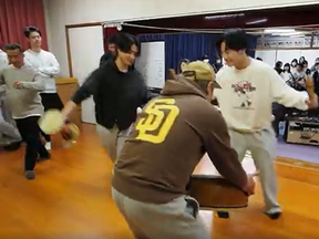 祭りの踊り 稽古始め