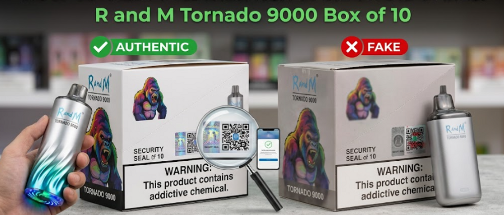 elfbar elfa kaufen R and M Tornado 9000 Box of 10 Authenticity Guide