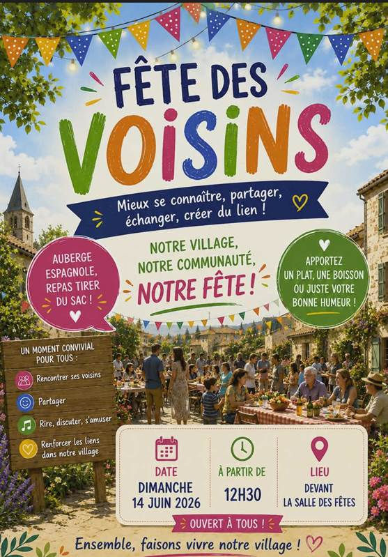 Affiche Fête des voisins