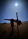 Full Moon under the Saharan Desert, Morocco