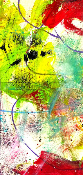 Paulo Gnecco. confetti 7
2022
acrylic on paper
19 x 8 cm 