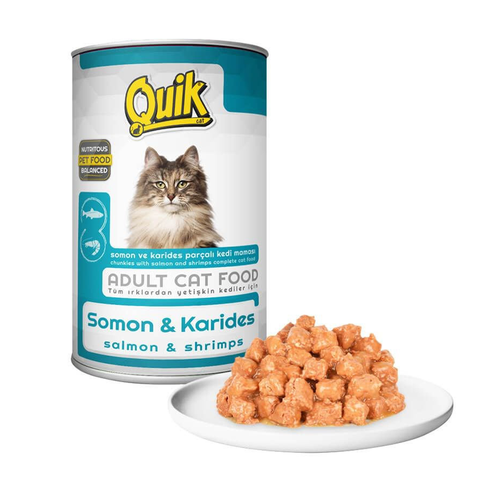 QUIK KAT 415გრ ორაგული და კრევეტები ხორცით