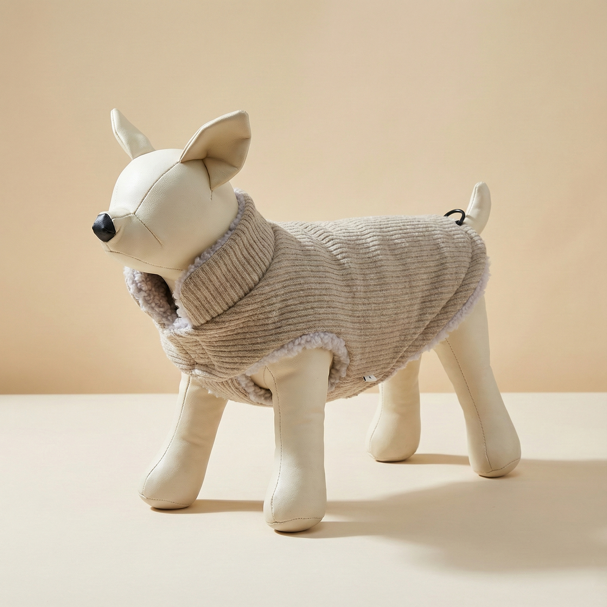 ველვეტის ნაცრისფერი ჟილეტი