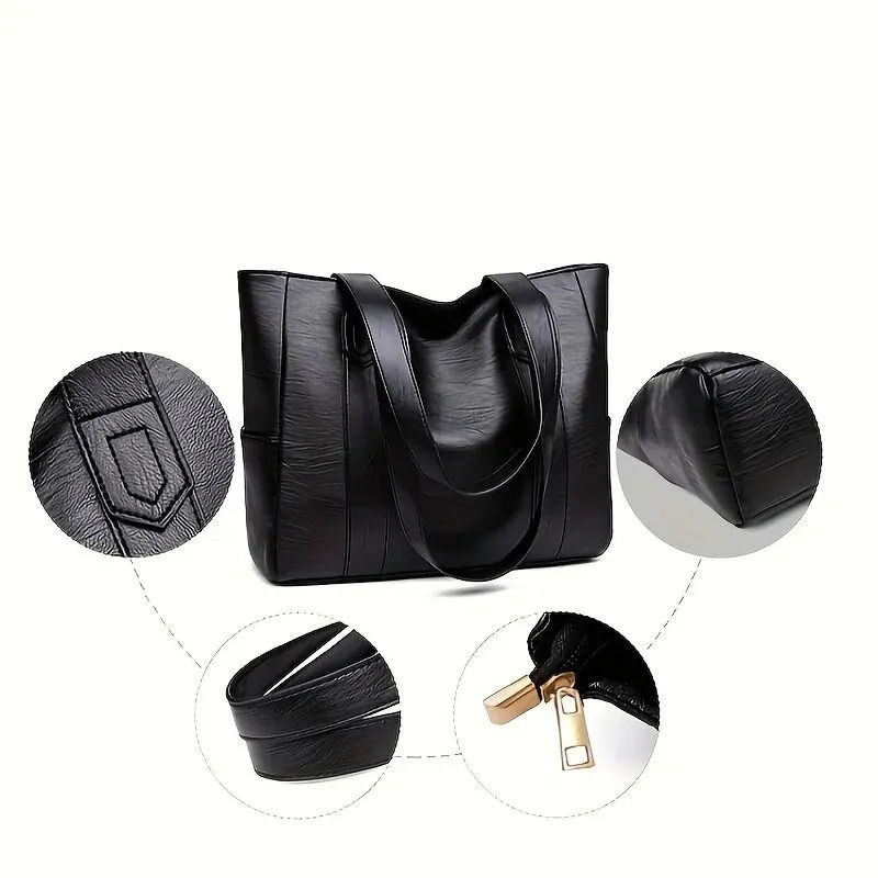 Thumbnail: Vintage Canvas Tote Bag for Women – Spacious, Durable for Work, Travel & Leisure