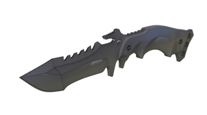 Military Knife - Wireframe