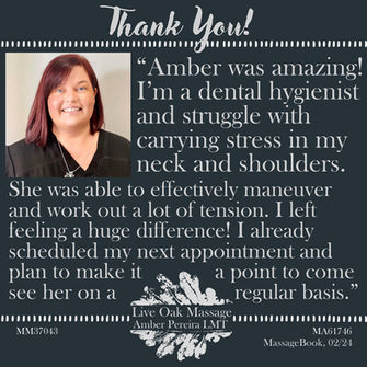 Live Oak Massage | Milton, FL | Amber Pereira LMT
