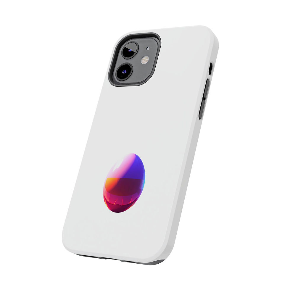 Thumbnail: Tough Phone Case — Gradient Sunrise Egg Minimalist Protective Case