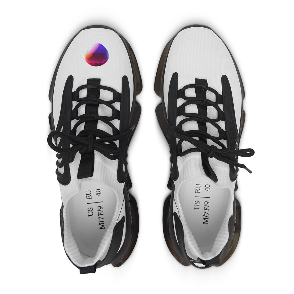 Thumbnail: Women's Shoes : White Mesh Sneakers — Lightweight Breathable Athletic Shoes