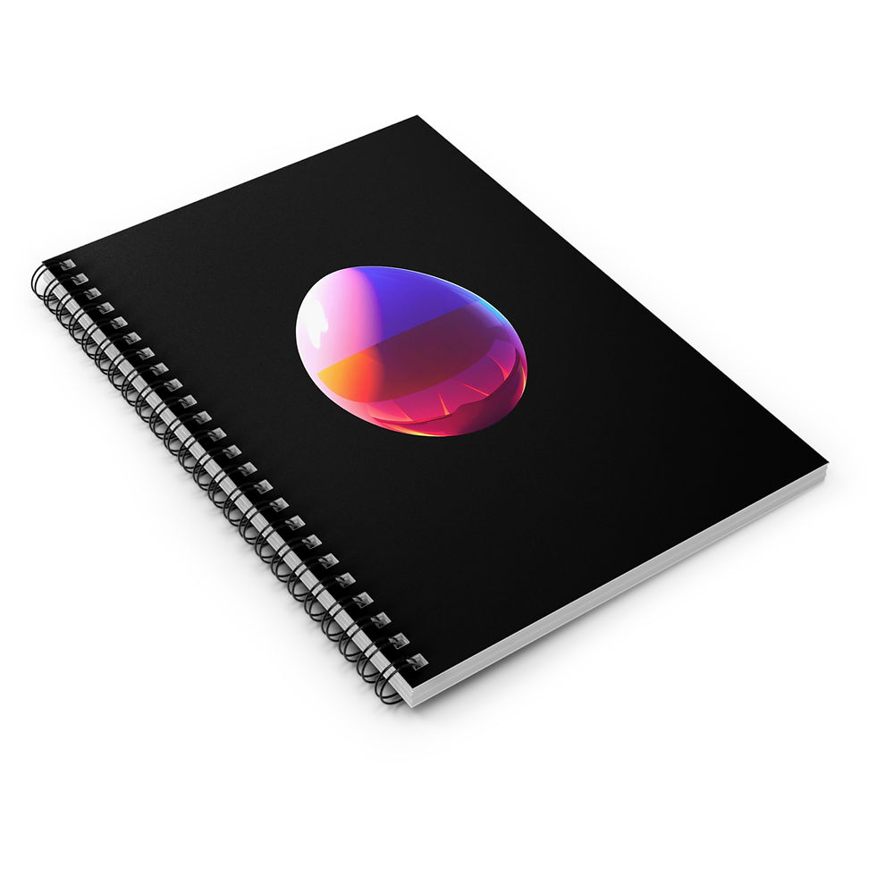 Thumbnail: Home & Living : Notebook : Neon Gradient Egg Spiral
