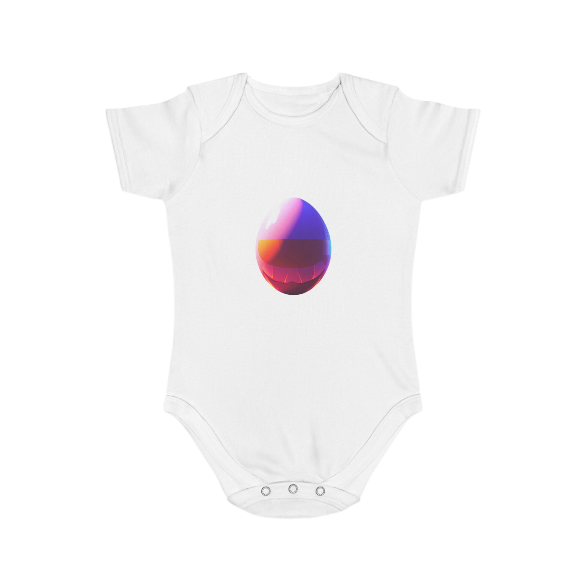 Kids Baby Clothing Colorful Gradient Egg Baby Bodysuit,Modern Neon Easter Onesie