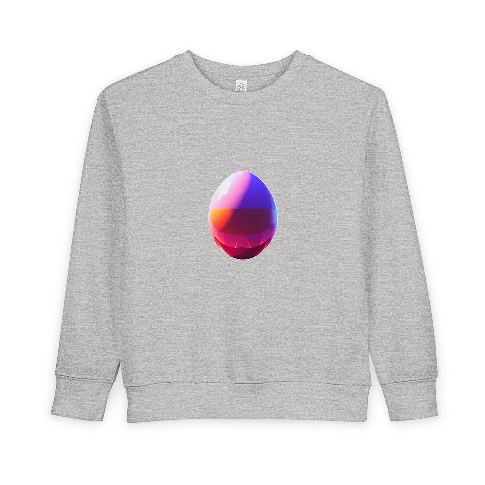 Thumbnail: Kids Sweatshirt Toddler—Colorful Gradient Easter Egg Graphic