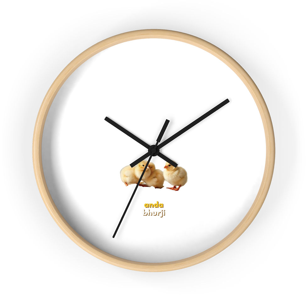 Thumbnail: Chick Trio Minimalist Wall Clock—Cute Baby Chick Clock for Nursery & Farm Decor