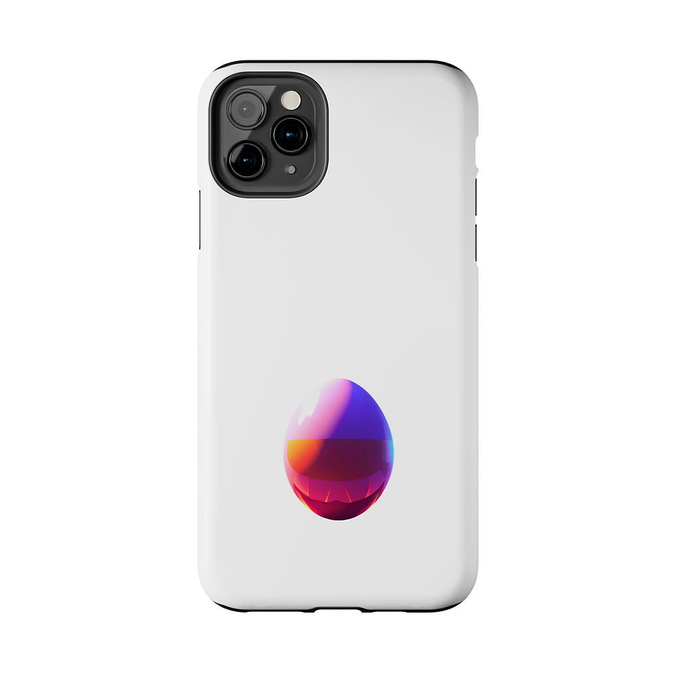 Thumbnail: Tough Phone Case — Gradient Sunrise Egg Minimalist Protective Case