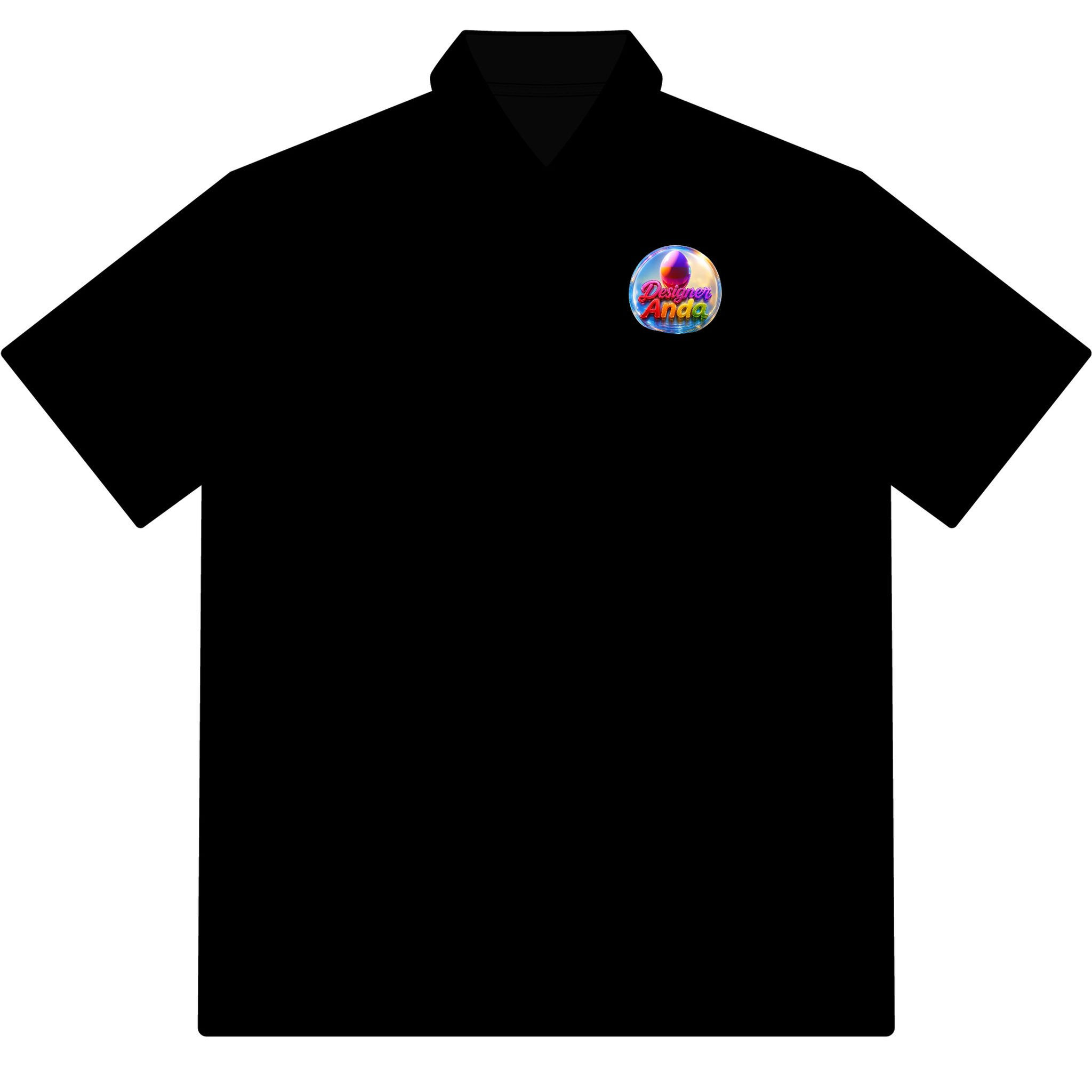 Designer Anda : Embroidered Sunset Sail Polo — Men’s Classic Pique Polo