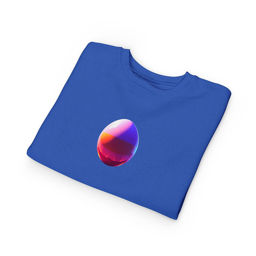 Thumbnail: Kids Sweatshirt Toddler—Colorful Gradient Easter Egg Graphic