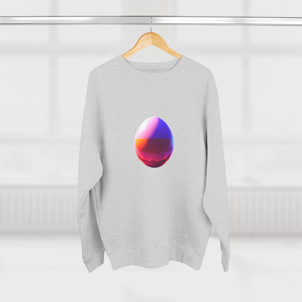 Thumbnail: Gradient Orb Crewneck Sweatshirt — Minimalist Colorful Sphere Design