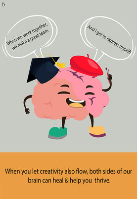 Left and right brain comic strip — logic meets creativity